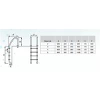 ATLASPOOL Standart Seri Paslanmaz Çelik Kaymaz Basamaklı Merdiven 304 (3 Basamaklı)
